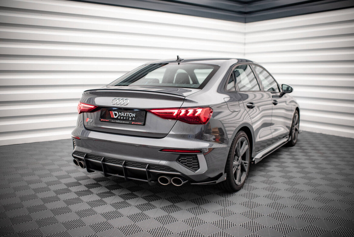 Street Pro Heck Ansatz Flaps Diffusor +Flaps für Audi S3 Limousine 8Y   Maxton Design