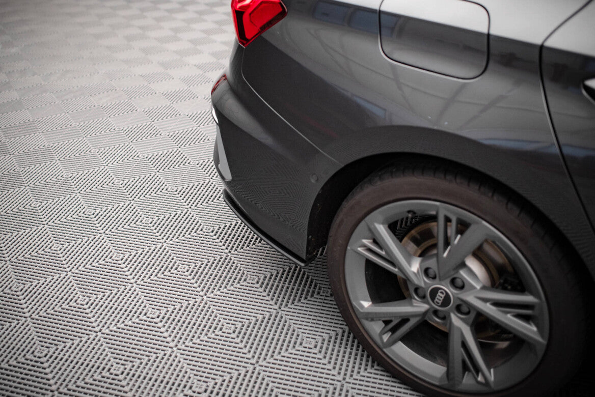 Street Pro Heck Ansatz Flaps Diffusor +Flaps für Audi S3 Limousine 8Y   Maxton Design