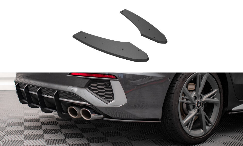 Street Pro Heck Ansatz Flaps Diffusor +Flaps für Audi S3 Limousine 8Y   Maxton Design