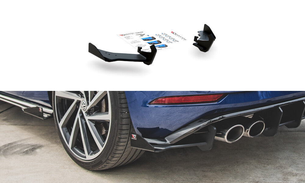 Street Pro Heck Ansatz Flaps Diffusor + Flaps für VW Golf 7 R Facelift   Maxton Design