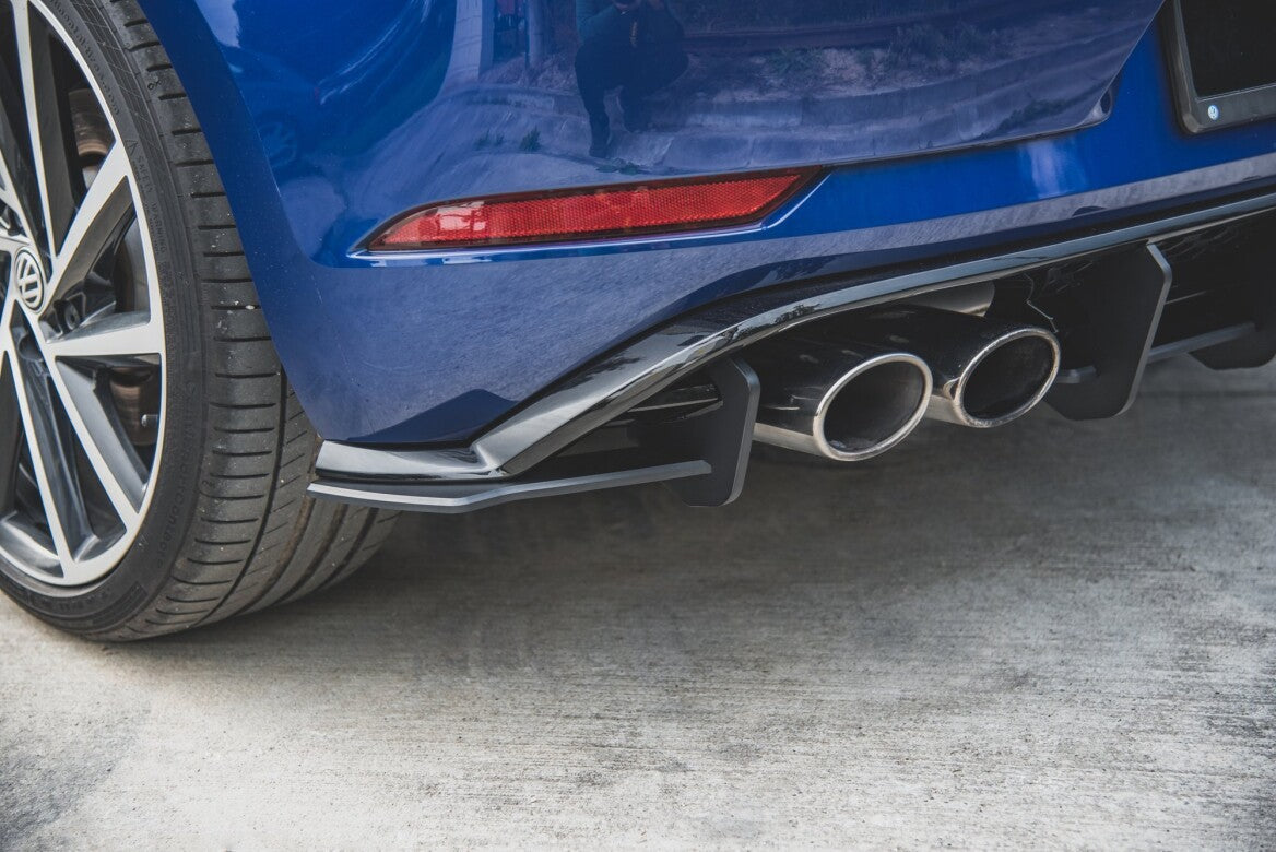 Street Pro Heck Ansatz Flaps Diffusor + Flaps für VW Golf 7 R Facelift   Maxton Design