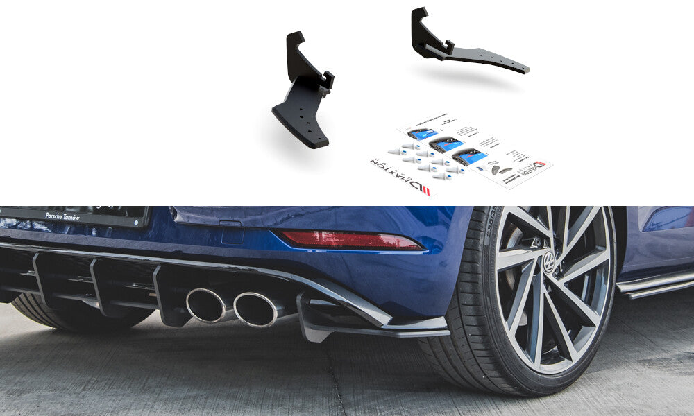 Street Pro Heck Ansatz Flaps Diffusor + Flaps für VW Golf 7 R Facelift   Maxton Design