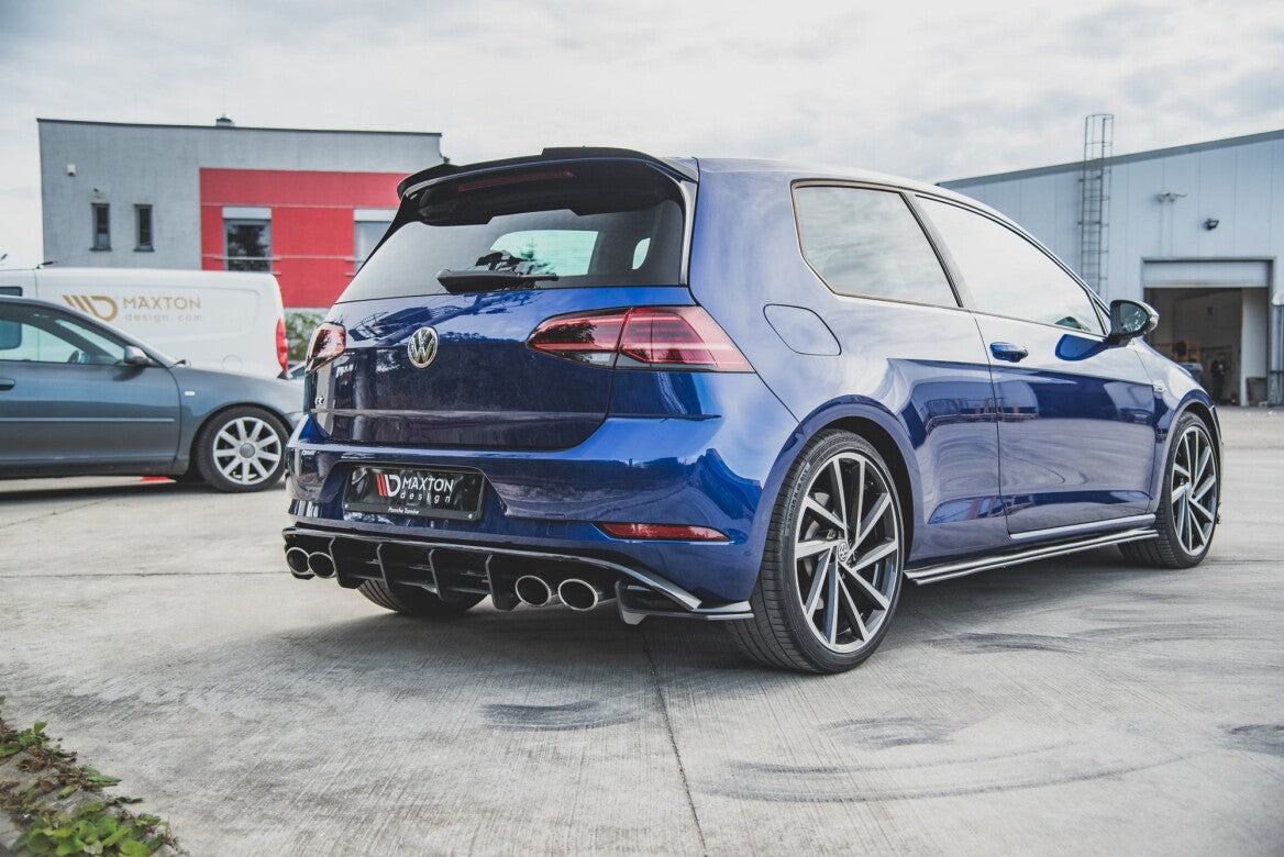 Street Pro Heck Ansatz Flaps Diffusor + Flaps für VW Golf 7 R Facelift   Maxton Design
