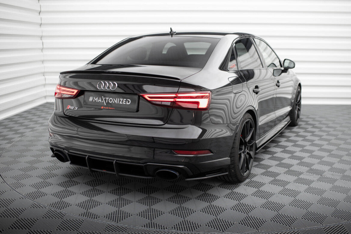 Street Pro Heck Ansatz Flaps Diffusor für Audi RS3 Limousine 8V Facelift   Maxton Design
