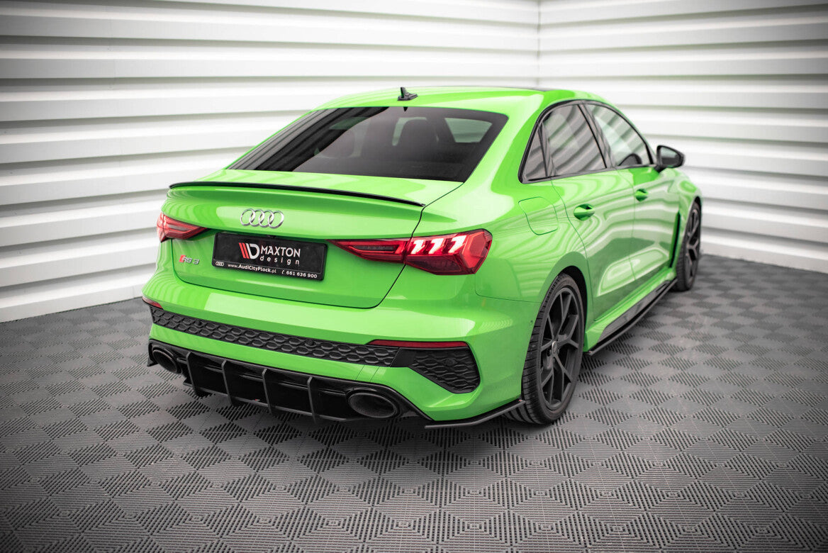 Street Pro Heck Ansatz Flaps Diffusor für Audi RS3 Limousine 8Y   Maxton Design