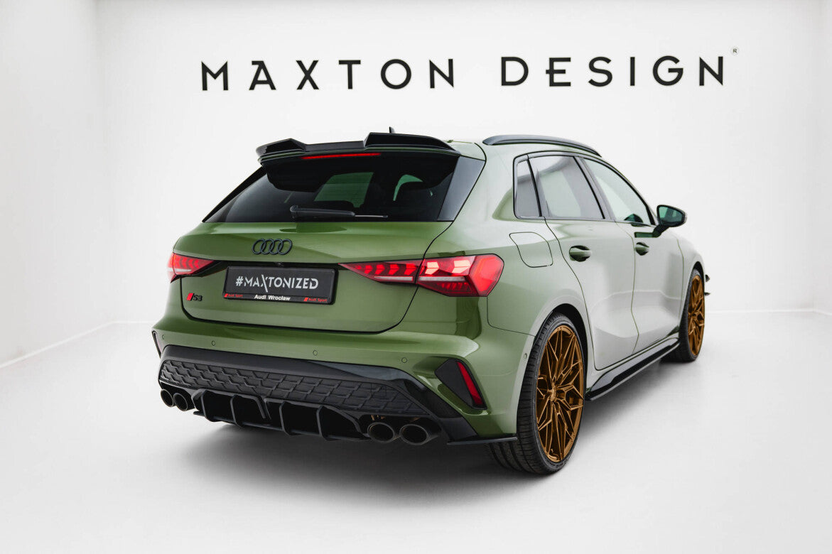 Street Pro Heck Ansatz Flaps Diffusor für Audi S3 Sportback 8Y Facelift   Maxton Design