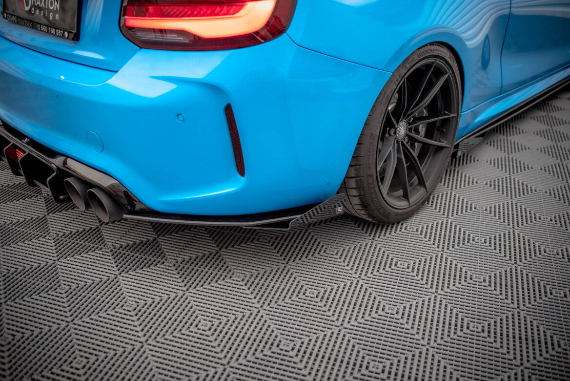 Street Pro Heck Ansatz Flaps Diffusor für BMW M2 F87 + Flaps   Maxton Design