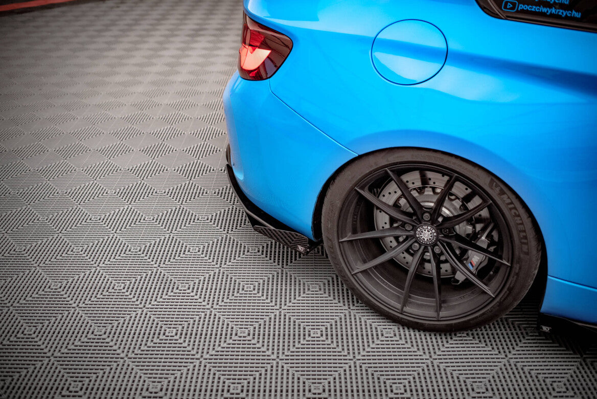 Street Pro Heck Ansatz Flaps Diffusor für BMW M2 F87 + Flaps   Maxton Design