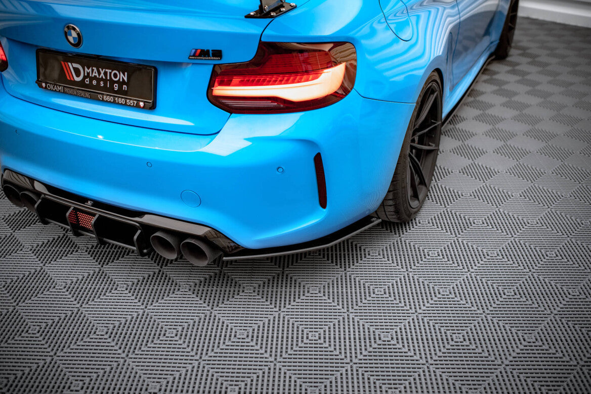Street Pro Heck Ansatz Flaps Diffusor für BMW M2 F87 + Flaps   Maxton Design
