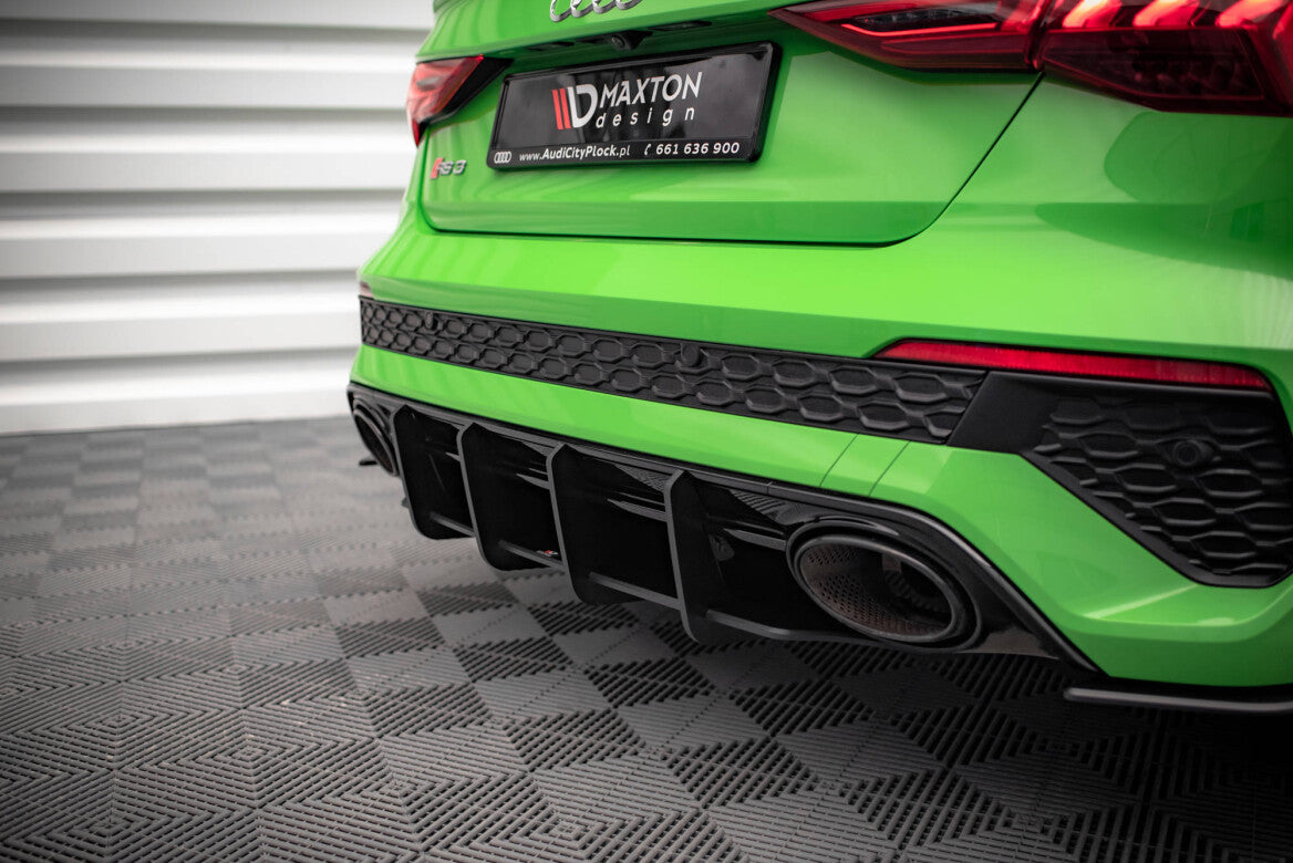 Street Pro Heckschürze Heck Ansatz Diffusor für Audi RS3 Limousine 8Y   Maxton Design