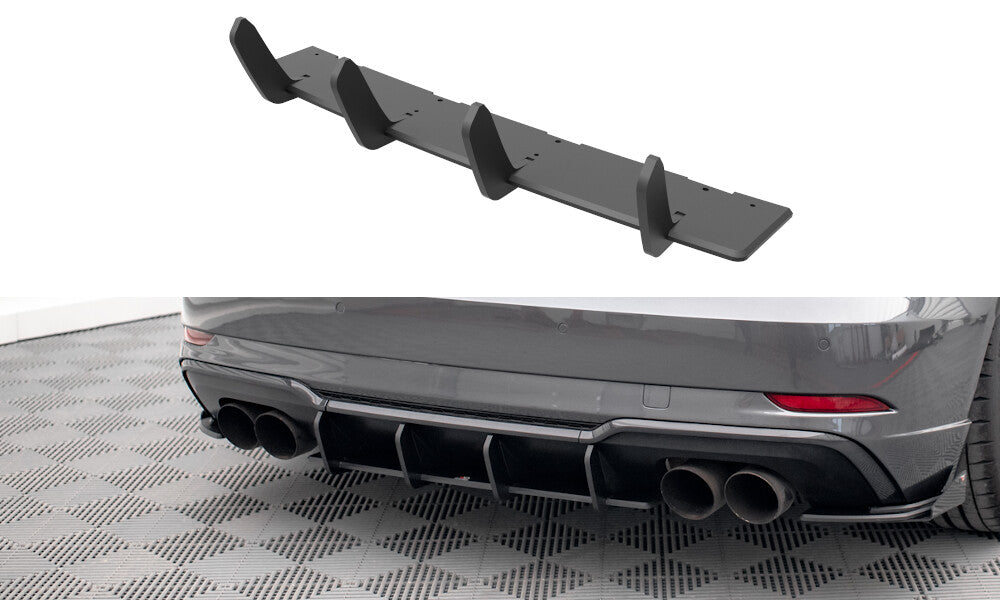 Street Pro Heckschürze Heck Ansatz Diffusor für Audi S3 Sportback 8V Facelift   Maxton Design