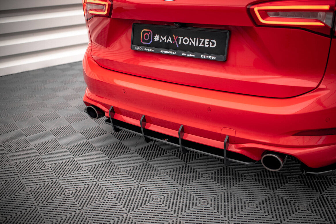 Street Pro Heckschürze Heck Ansatz Diffusor für Ford Focus Kombi ST-Line Mk4   Maxton Design