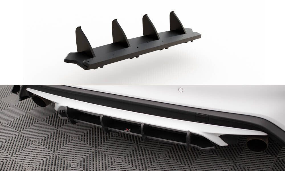 Street Pro Heckschürze Heck Ansatz Diffusor für Ford Focus ST Mk4   Maxton Design