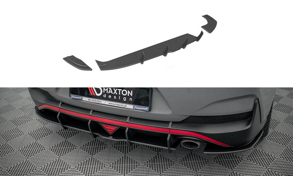 Street Pro Heck Ansatz Diffusor für Hyundai I30 Fastback N-Line FL   Maxton Design
