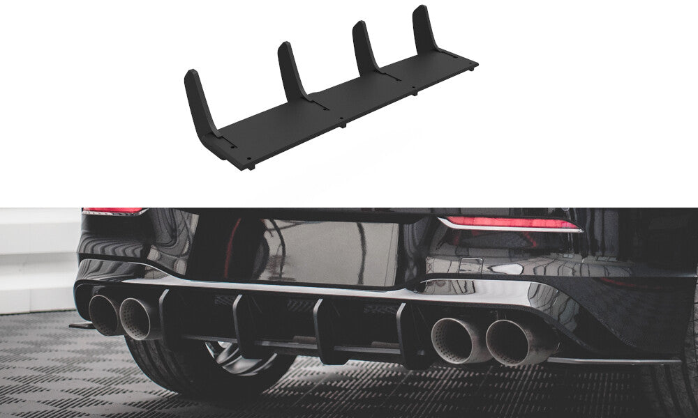 Street Pro Heckschürze Heck Ansatz Diffusor für VW Golf R Mk8   Maxton Design