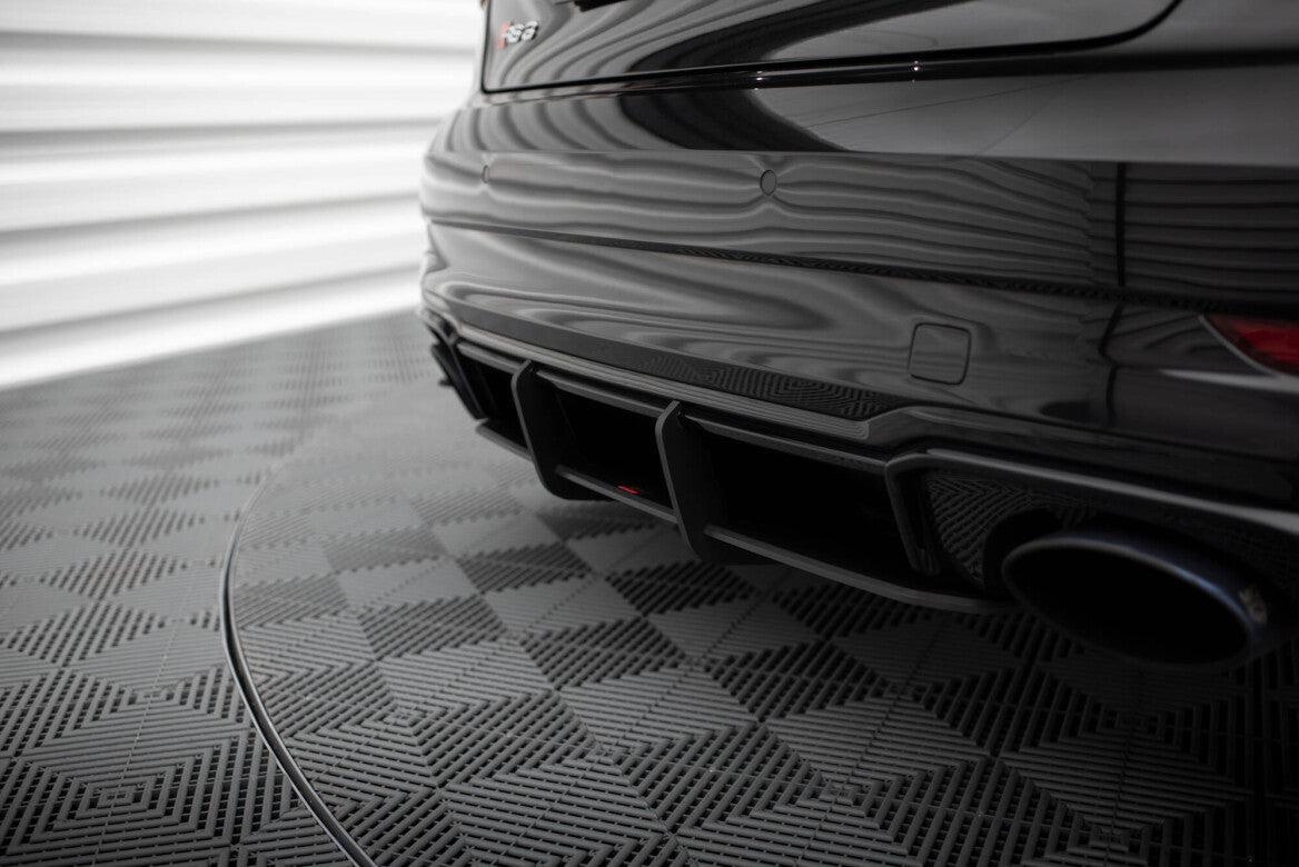 Street Pro Heckschürze Heck Ansatz Diffusor für Audi RS3 Limousine 8V Facelift   Maxton Design