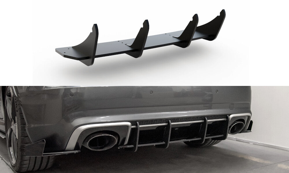 Street Pro Heckschürze Heck Ansatz Diffusor V.1 für Audi RS3 8V Sportback   Maxton Design