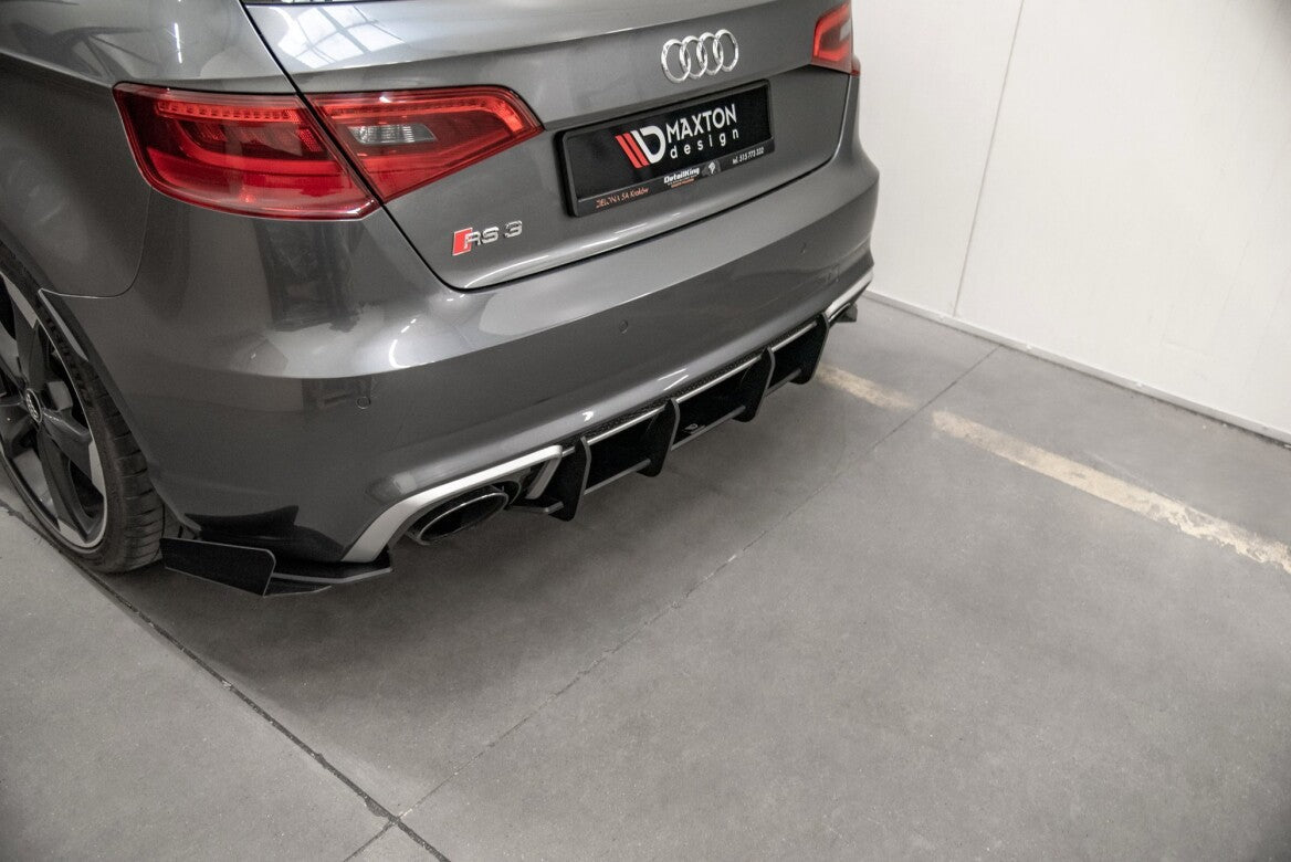 Street Pro Heckschürze Heck Ansatz Diffusor V.1 für Audi RS3 8V Sportback   Maxton Design