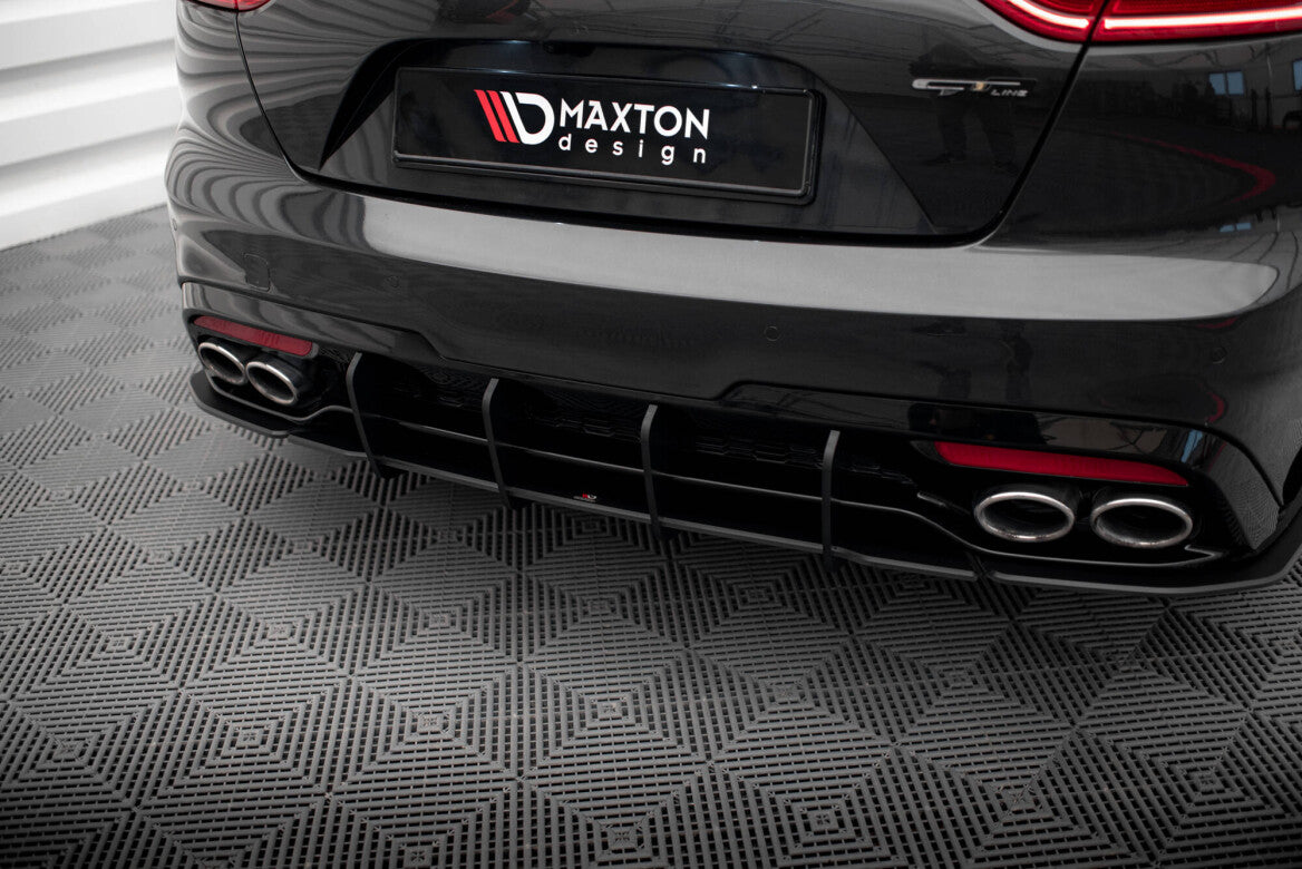 Street Pro Heckschürze Heck Ansatz Diffusor V.1 für Kia Stinger GT-Line   Maxton Design