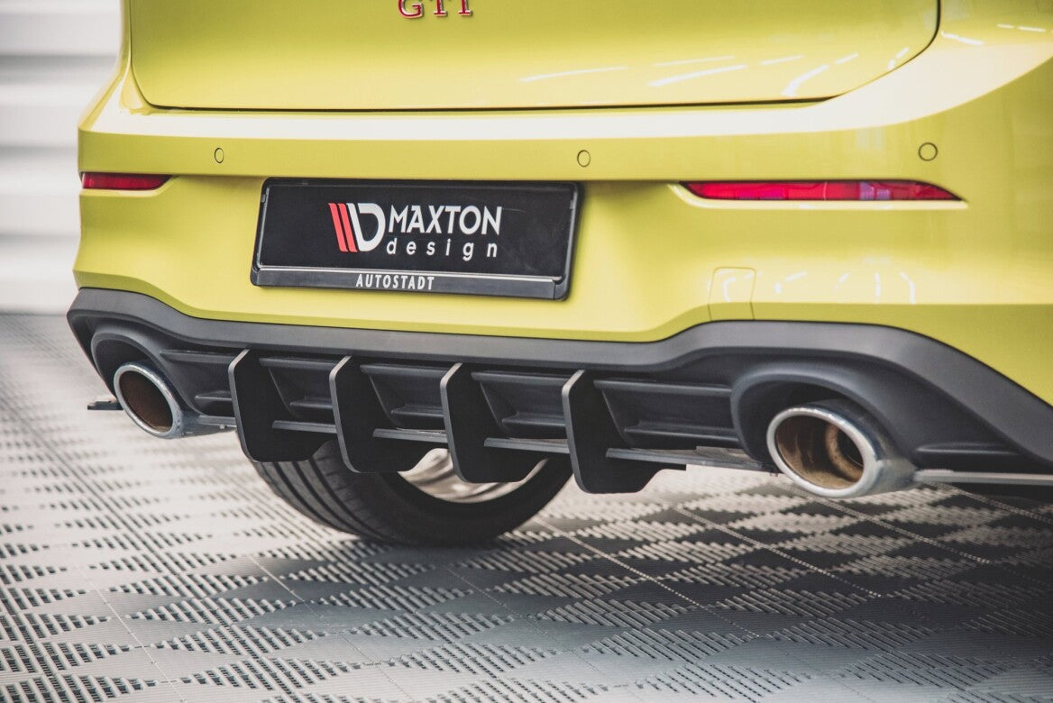 Street Pro Heckschürze Heck Ansatz Diffusor V.1 für VW Golf 8 GTI Clubsport   Maxton Design