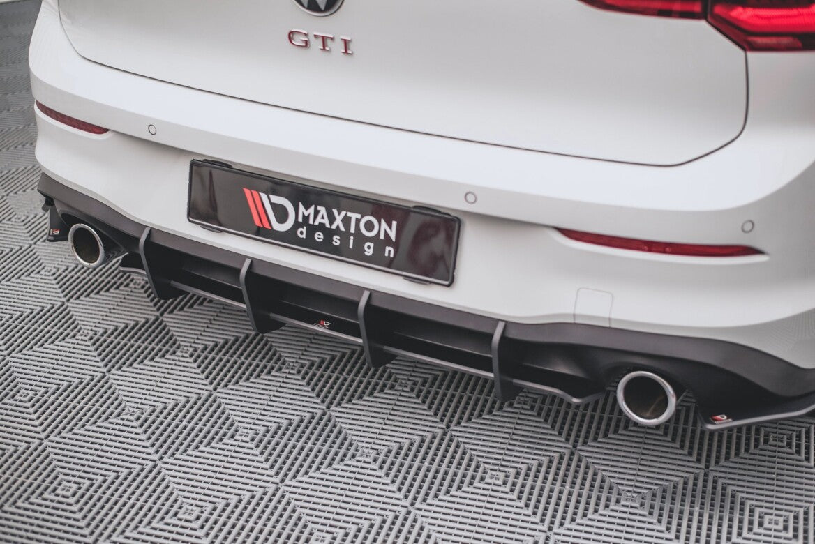 Street Pro Heckschürze Heck Ansatz Diffusor V.1 für VW Golf 8 GTI   Maxton Design