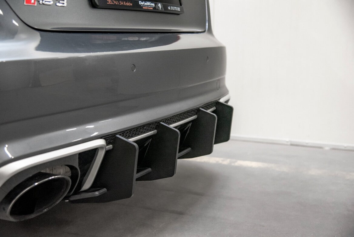 Street Pro Heckschürze Heck Ansatz Diffusor V.2 für Audi RS3 8V Sportback   Maxton Design