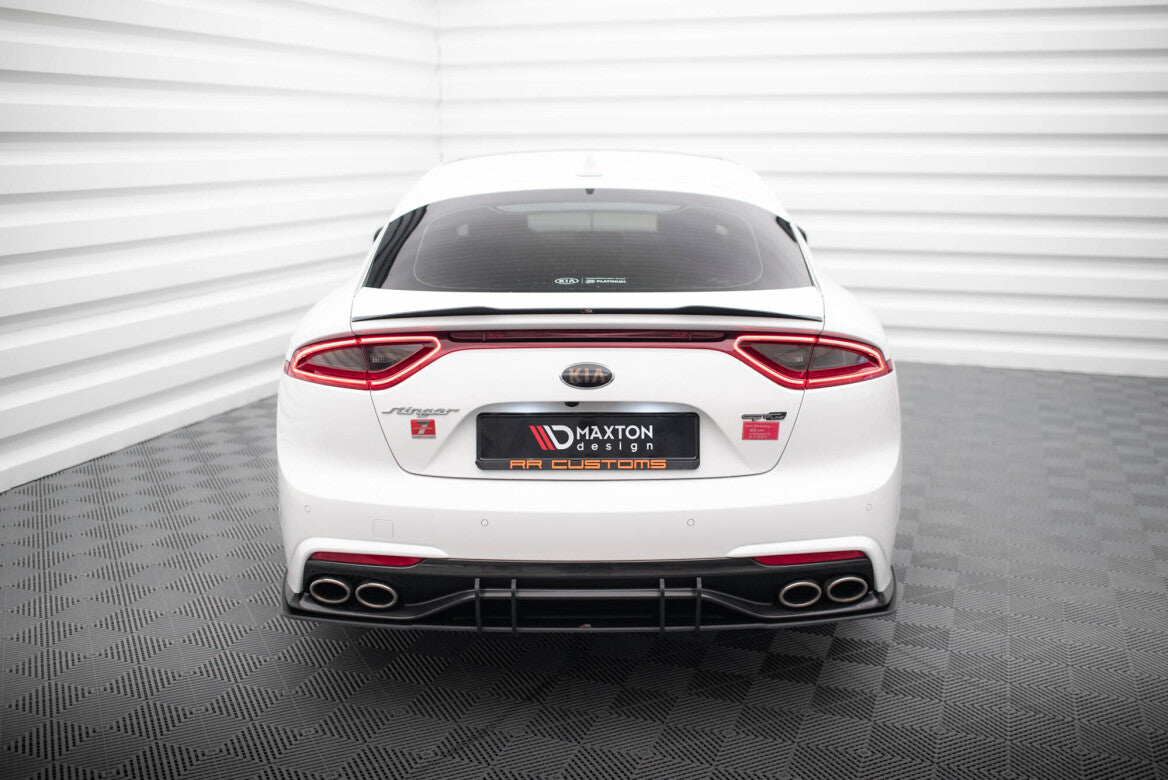 Street Pro Heckschürze Heck Ansatz Diffusor V.2 für Kia Stinger GT-Line   Maxton Design