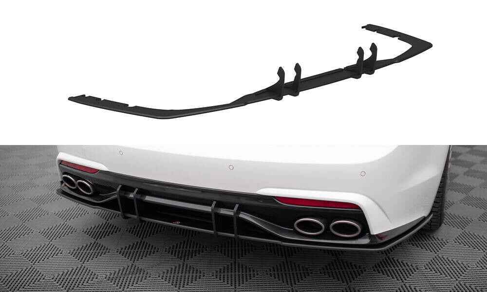 Street Pro Heckschürze Heck Ansatz Diffusor V.2 für Kia Stinger GT-Line   Maxton Design
