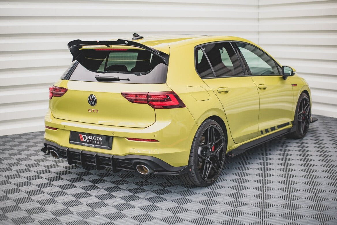 Street Pro Heckschürze Heck Ansatz Diffusor V.2 für VW Golf 8 GTI Clubsport   Maxton Design