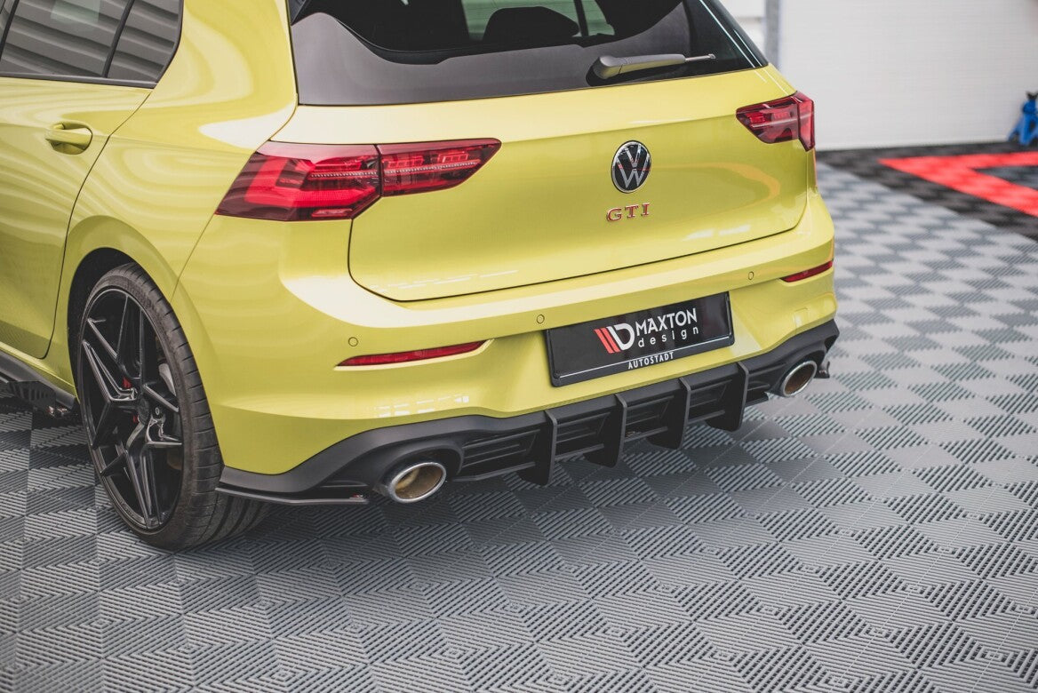 Street Pro Heckschürze Heck Ansatz Diffusor V.2 für VW Golf 8 GTI Clubsport   Maxton Design