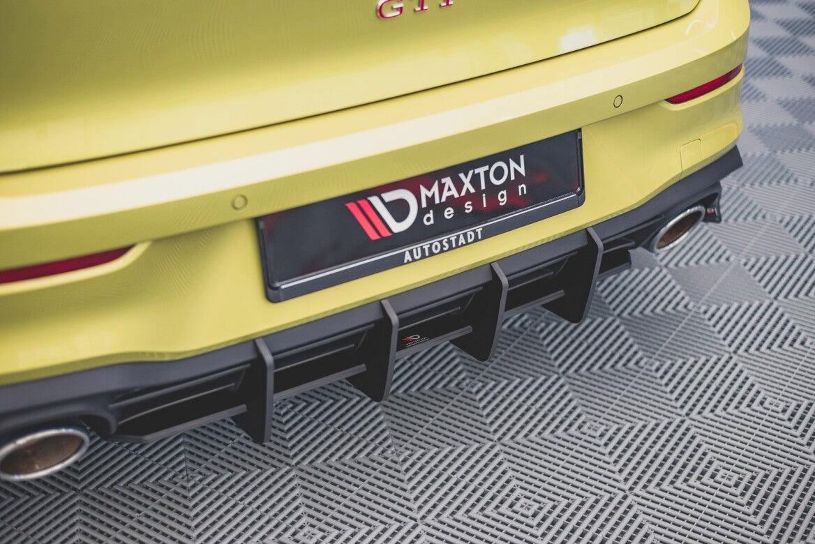 Street Pro Heckschürze Heck Ansatz Diffusor V.2 für VW Golf 8 GTI Clubsport   Maxton Design