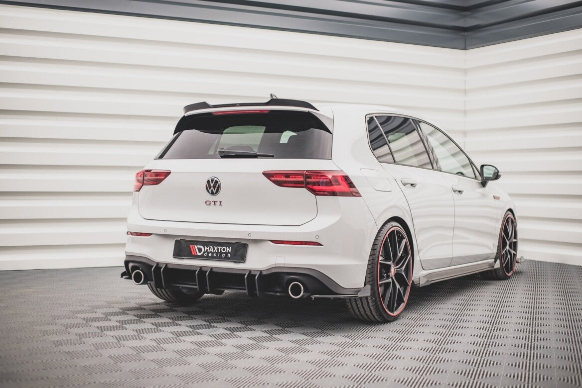 Street Pro Heckschürze Heck Ansatz Diffusor V.2 für VW Golf 8 GTI   Maxton Design