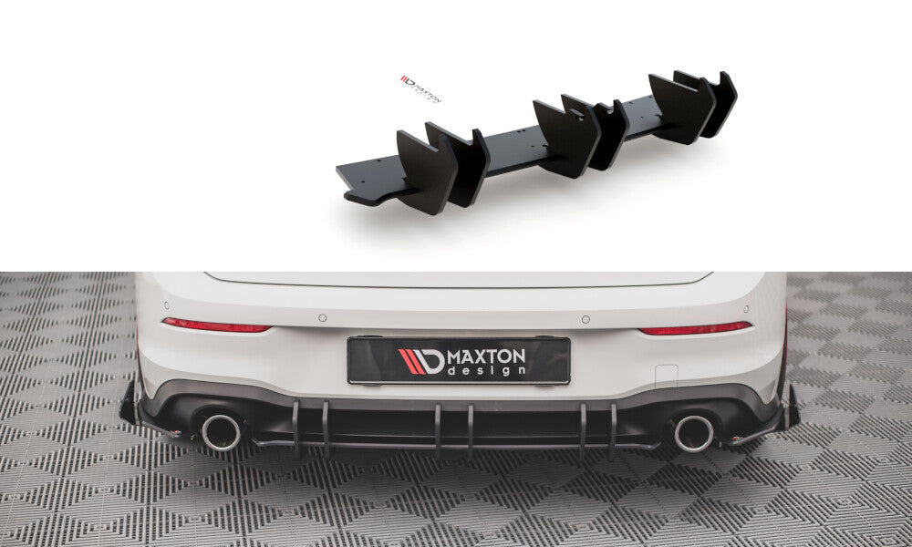 Street Pro Heckschürze Heck Ansatz Diffusor V.2 für VW Golf 8 GTI   Maxton Design