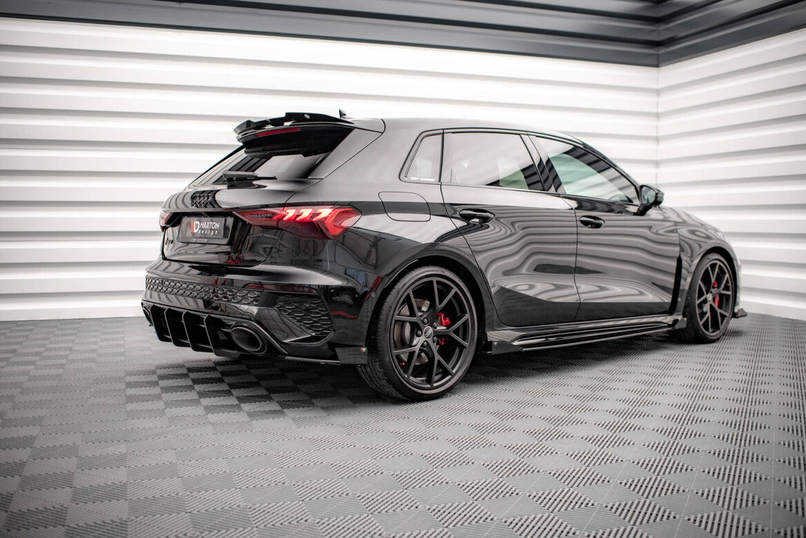 Street Pro Seitenschweller Ansatz Cup Leisten für Audi RS3 Sportback 8Y   Maxton Design