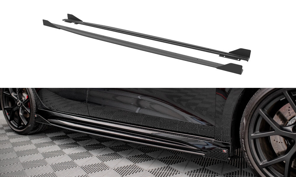 Street Pro Seitenschweller Ansatz Cup Leisten für Audi RS3 Sportback 8Y   Maxton Design