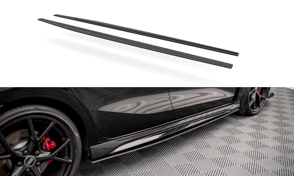 Street Pro Seitenschweller Ansatz Cup Leisten für Audi RS3 Sportback 8Y   Maxton Design