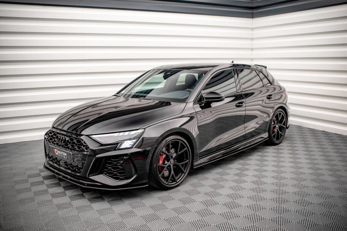 Street Pro Seitenschweller Ansatz Cup Leisten für Audi RS3 Sportback 8Y   Maxton Design
