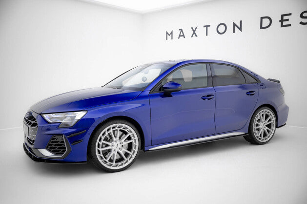 Street Pro Seitenschweller Ansatz Cup Leisten für Audi S3 / A3 S-line 8Y Facelift   Maxton Design