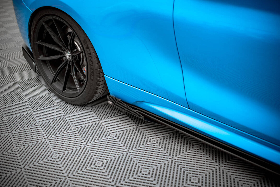 Street Pro Seitenschweller Ansatz Cup Leisten für BMW M2 F87 Flaps   Maxton Design