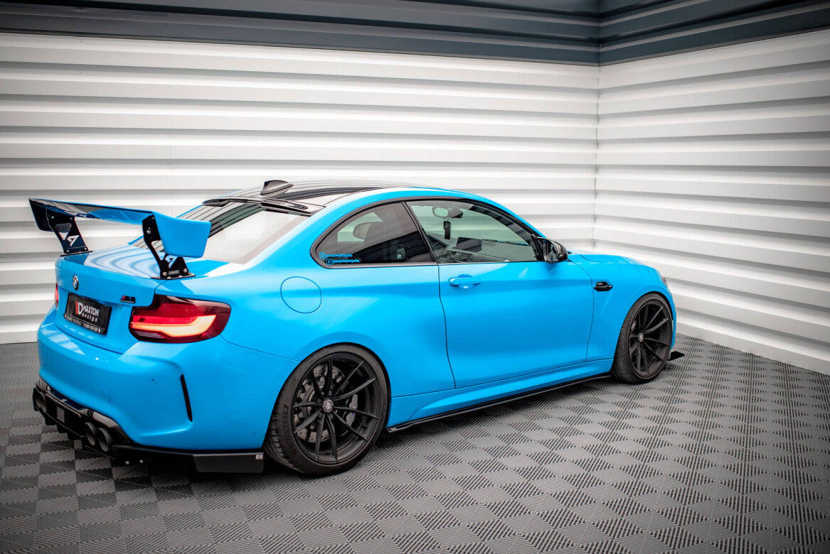 Street Pro Seitenschweller Ansatz Cup Leisten für BMW M2 F87   Maxton Design
