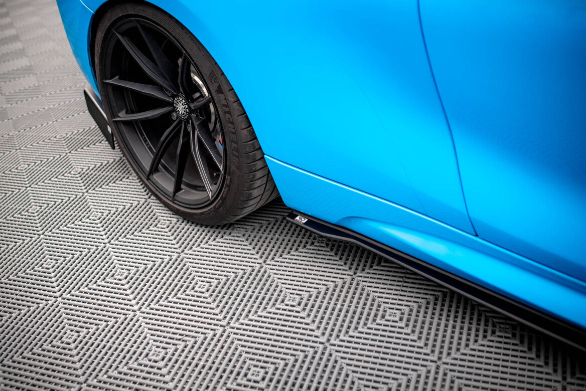 Street Pro Seitenschweller Ansatz Cup Leisten für BMW M2 F87   Maxton Design