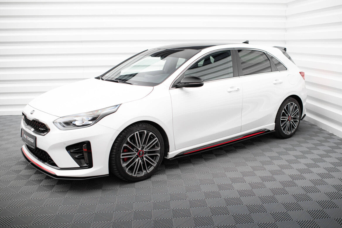 Street Pro Seitenschweller Ansatz Cup Leisten für Kia Ceed GT   Maxton Design