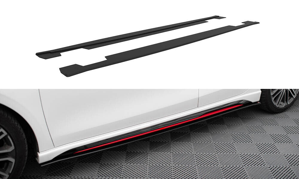Street Pro Seitenschweller Ansatz Cup Leisten für Kia Ceed GT   Maxton Design