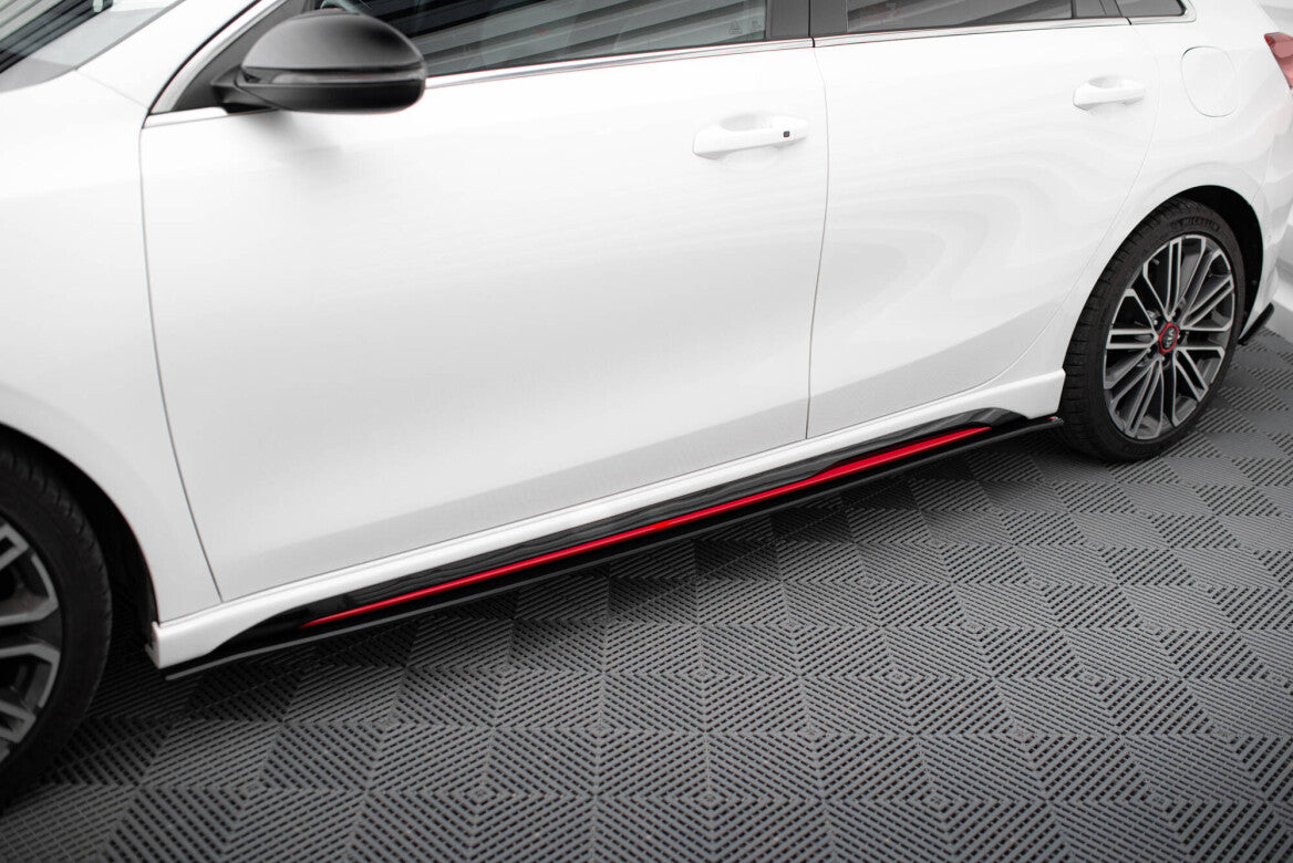 Street Pro Seitenschweller Ansatz Cup Leisten für Kia Ceed GT   Maxton Design