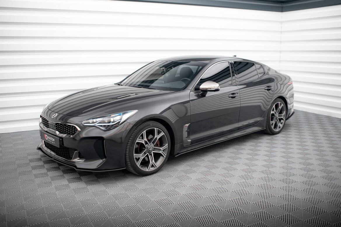 Street Pro Seitenschweller Ansatz Cup Leisten für Kia Stinger GT-Line   Maxton Design