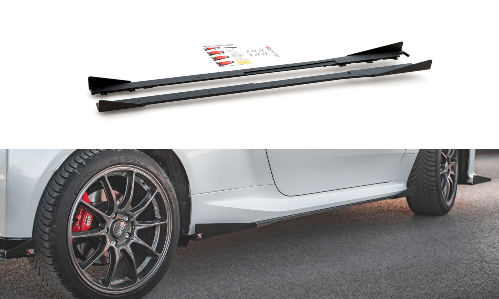 Street Pro Seitenschweller Ansatz Cup Leisten für Toyota GR Yaris   Maxton Design