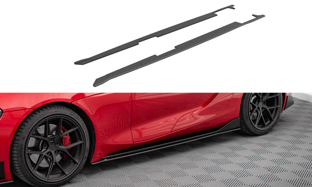 Street Pro Seitenschweller Ansatz Cup Leisten für Toyota Supra Mk5   Maxton Design