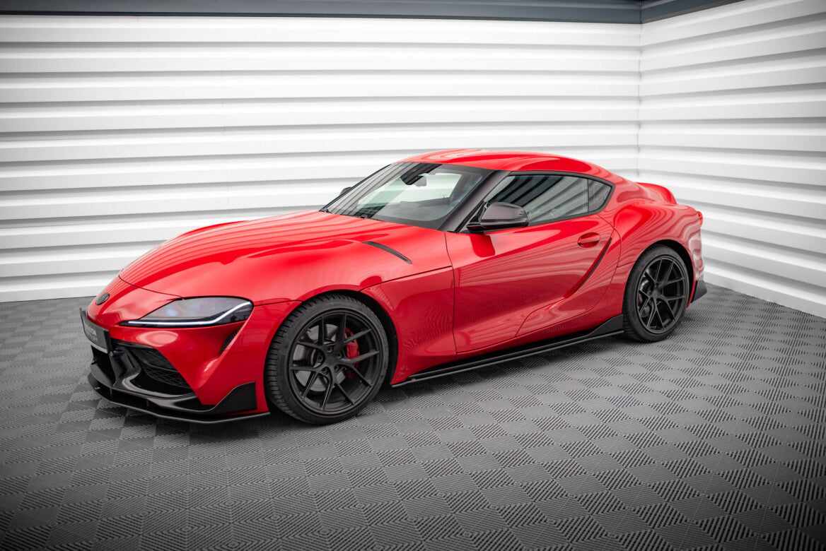 Street Pro Seitenschweller Ansatz Cup Leisten für Toyota Supra Mk5   Maxton Design