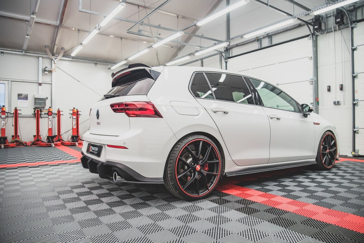 Street Pro Seitenschweller Ansatz Cup Leisten für VW Golf 8 GTI / GTI Clubsport   Maxton Design