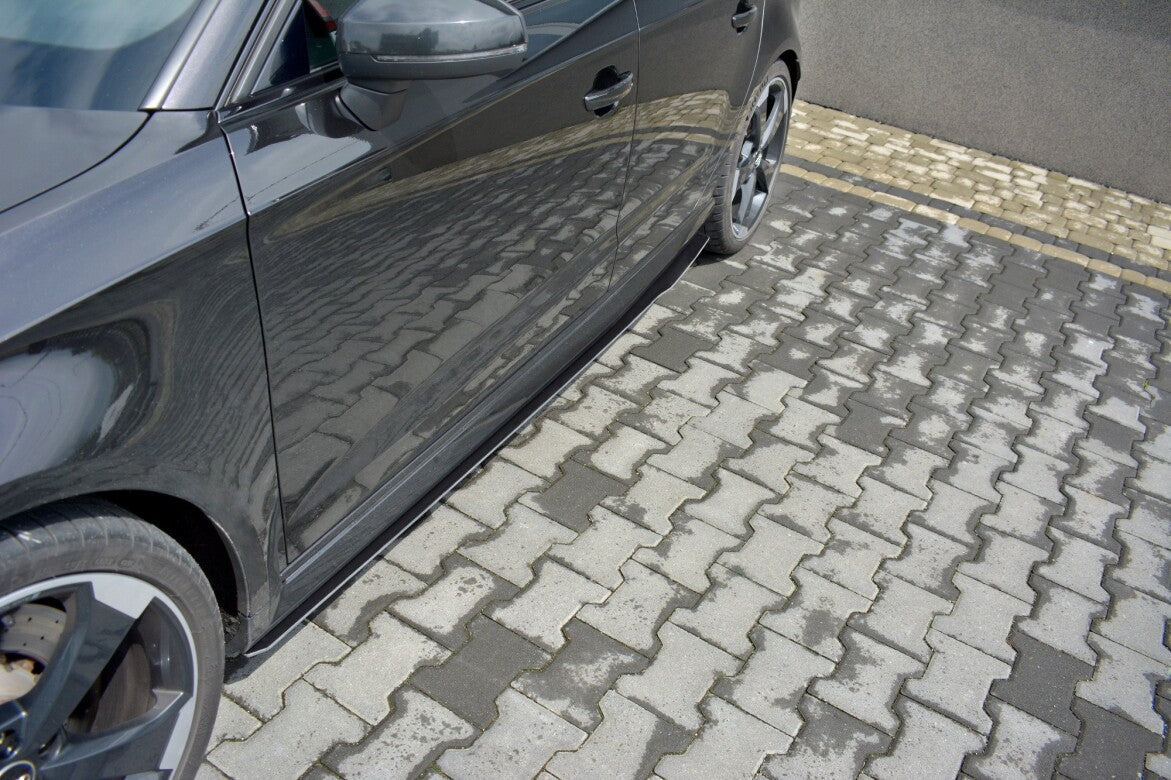 Street Pro Seitenschweller Ansatz Cup Leisten V.1 für Audi RS3 8V FL Sportback   Maxton Design